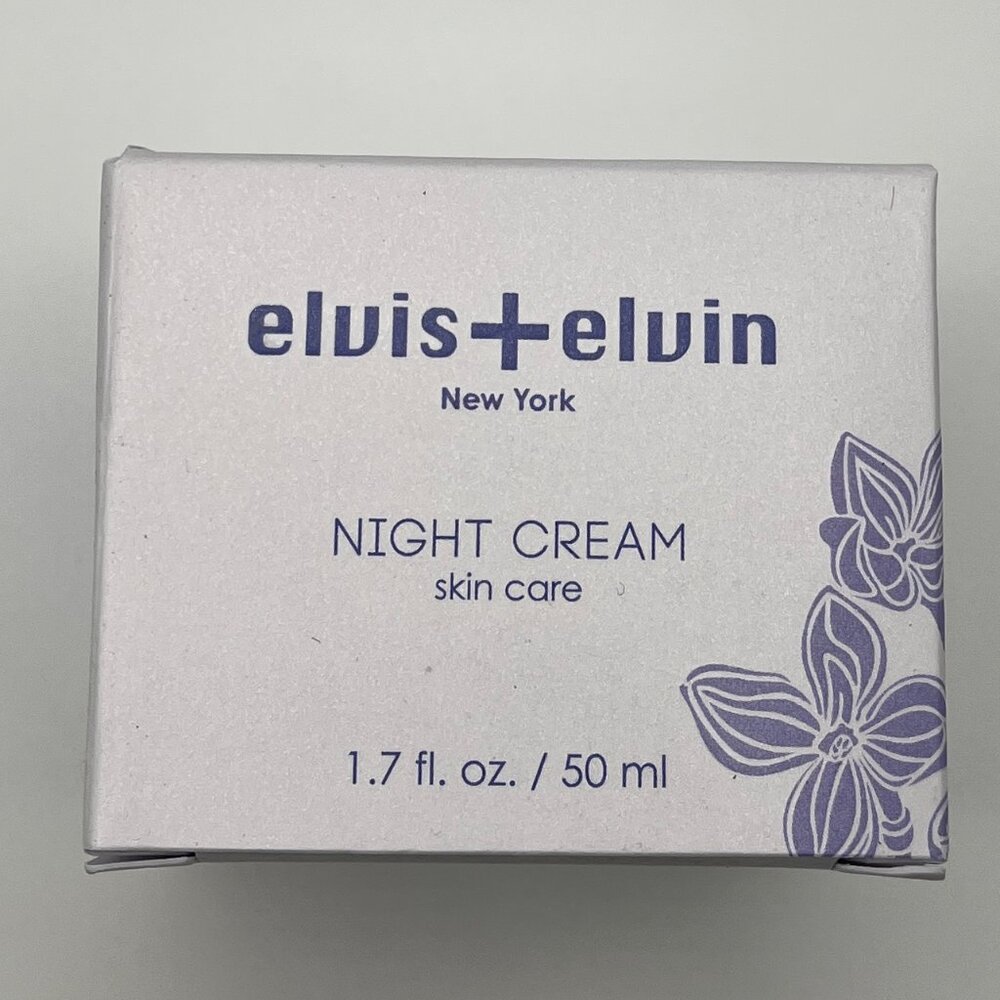 elvis + elvin Night Cream Exp 09/2026 Moisture Pigment‎ Dark Spots Glow NEW